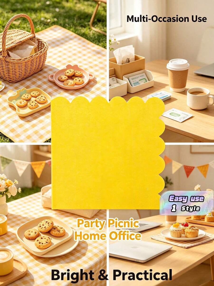 20pcs Disposable Napkins, Suitable For Daily Use, Lunch, Dinner, Party, Wedding, Birthday, Party - multicolor - View 1
