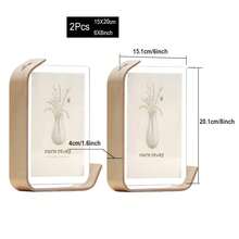 2Pcs/Set Versatile Acrylic Photo Frame With Wooden Stand - Perfect For Displaying Photos, 4x6 Inch 6x8 Inch Photo Frame,Double-Sided Desktop Display, Wedding Photo Frame Decoration Christmas Father's Day Mother's Day Valentine's Day - multicolor - View 11