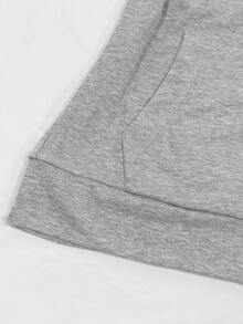 IslaSuriya Atasan Wanita Lengan Pendek Berkerudung dengan Potongan Pas Badan - Grey - View 5
