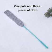 1 Set Extension Pole, Washable & Expandable Duster, Retractable Crevice Cleaner, Dry & Wet Cleaning Brush, Multi-Purpose Duster Suitable For Sofa, Bed, Furniture Bottoms, Cleaning Supplies, Kitchen - multicolor - View 14