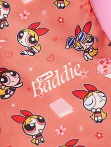 THE POWERPUFF GIRLS X PETSIN 1件可愛大眼女孩花朵與情書印花寵物背心，親膚透氣，休閒風格，防蚤、減少掉毛、耐熱，讓您的貓或狗舒適可愛，適合室內或室外日常穿著 - 彩色 - 查看 8