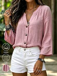 Holdful Holdful Summer Top - Pink - View 5