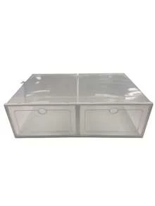 Thickened Transparent Plastic Shoe Boxes, Drawer-Style Shoe Boxes, Front Transparent Display, Suitable For Sports Shoes, High Heels, Leather Shoes, And Casual Shoes, Stackable Space Saving, Dustproof Breathable, Easy Slide Out Access - View 11