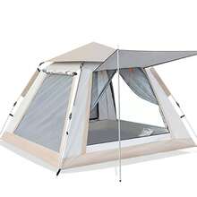 2 In 1 Camping Tent With Removable Canopy Awning, Automatic Instant Setup Waterproof Windproof Tent, Portable Foldable Sun Shelter Tent For Outdoor Camping Picnic Backpacking Travel Family - A - View 17