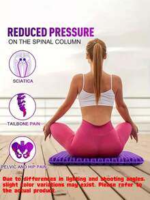 1PC Gel Cushion Set With Cloth Cushion Breathable To Relieve Prolonged Sitting Pressure, Suitable For Back, Sciatica, Tailbone Seat Cushion For Office, Car, Support For Multiple Scenarios - multicolor - View 6