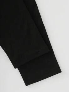 Velvienne Plus Size Women Elegant Long Sleeve 2 In 1 Wrap Skirt Elastic Long Dress Fall - Black and White - View 6