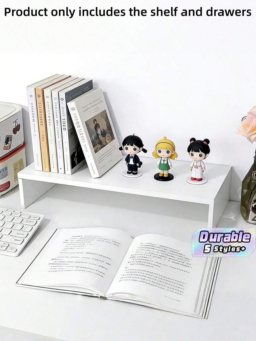 1 Desktop Storage Organizer With 4 Drawers,Space Saving Multi Purpose Countertop Storage Box For Stationery Cosmetics Small Supplies, Ideal For Dorm Bedroom Vanity Office Desk - Multicolor - View 1