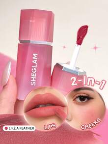 SHEGLAM Air Plush 唇頰霜-026 Like A Feather 多用途液體腮紅和唇膏 品牌美妝化妝品 適合女士與女孩 - 026 Like A Feather - 查看 1