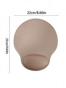 1 pieza Reposamuñecas ergonómico para mouse, base de goma antideslizante, adecuado para mujeres y hombres - color beige - Ver 5