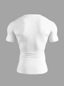 Gym Rark Camiseta deportiva de manga corta con estampado geométrico y mangas raglán para hombre - Negro - Ver 5