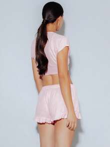Pimkie Edition Women's Two-Piece Set, Matching, Slim Fit, Summer Outfit - Pink - View 2