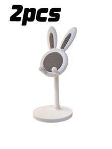 Cute Cell Phone Stand For Desk, Adjustable Bunny Phone Holder - Perfect Student Desktop Companion For Slouchy Days, Desk Accessories, Phone Holder , Valentines Wedding, Birthday Present,Mother's Day,Gift For Mom - multicolor - View 10