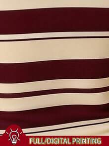 Rovax Women's Striped Colorblock Slim Fit Versatile Daily Casual Top - Multicolor - View 3
