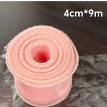 1 捲 4cm*900cm 粉色捲邊緞帶，適用花藝與創意包裝、蝴蝶結、扁平禮品包裝，適合婚禮、節慶、派對、萬聖節裝飾與聖誕節節日送禮 - 粉色 - 查看 3