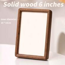 1-Piece Set Of High-End Mortise And Tenon Solid Wood Photo Frames, Desktop Photo Frames, Creative Solid Wood Photo Frames, Birthday And Graduation Gifts - Black walnut - View 5