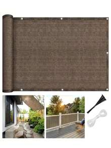 UV Resistant Balcony Privacy Sunshade Net | Windproof Sunshade Board Sunshade Cover | Outdoor Garden Terrace Privacy Solution - Privacy Cloth - View 1