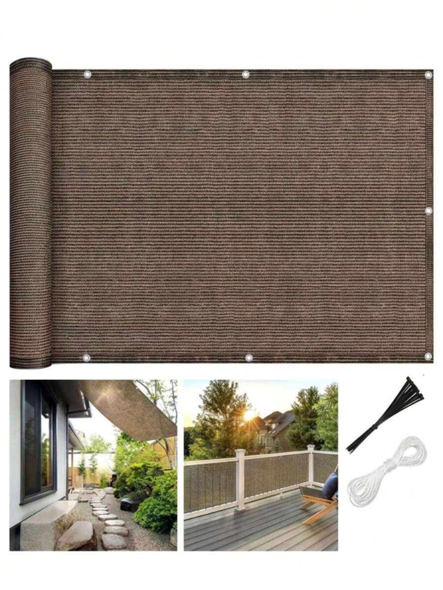 UV Resistant Balcony Privacy Sunshade Net | Windproof Sunshade Board Sunshade Cover | Outdoor Garden Terrace Privacy Solution - Privacy Cloth - View 1