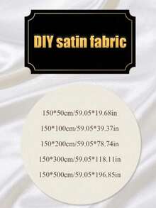 1 buah Kain Satin Putih Mengkilap, Kain Satin Halus dan Halus, Kain Pelapis Kotak Hadiah, Kain Latar Belakang Fotografi, Bahan Pelapis Pakaian - Putih - View 8
