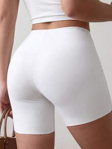 Rovax Solid High Waist Shapewear Shorts, Panty - White - View 2