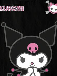 HELLO KITTY AND FRIENDS | SHEIN 少女卡通印花圆领休闲日常短袖T恤 - 白色 - 查看 4