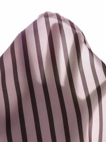 Tween Girl Striped Sun Protection Shirt, Spring/Summer, Korean Style,Holiday,Summer,Travel - Pink - View 8