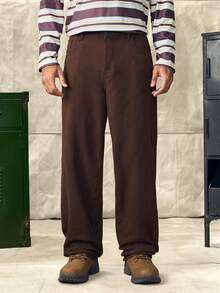 Norleigh Men Slant Pocket Straight Leg Jeans - Coffee Brown - View 6