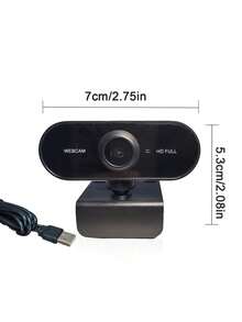 Teckwe 1 Piece HD Webcam Supports 1080P And 2K Resolution USB Plug And Play Built In Microphone Adjustable Clip Base Wide Angle Simple Solid Black Design For Video Conference Live Streaming Online Teaching Home Office Computer Peripheral Accessories - Multicolor - View 7