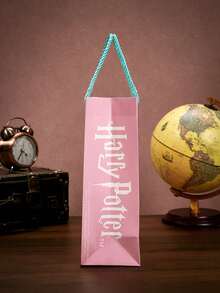 HARRY POTTER X Joivida 1pc Paper Gift Bag With Handles With Magical Pattern, Paper Material, Reusable, Sturdy Paper Material, Candy And Treat Bags, For Holiday Celebrations, Versatile Any, - A-Pink - View 4
