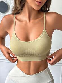 DAZY Women's Seamless Bra, Slight Push-Up, Wireless Bra, Women's Lingerie - Green - View 4