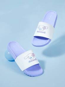 HELLO KITTY AND FRIENDS | SHEIN Ladies Slippers Girly Style, Cute Cartoon Slippers - azure - View 1