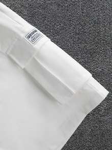 Manfinity Roughcore Men's Plus Size Drawstring Waist Pocket Casual Daily Shorts - White - View 5