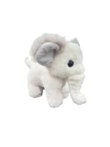 POKOJA LAND 1PC Standing Ivory Elephant Plush Doll,Cute Kawaii Adorable Funny Grey Trim Ear Animal,As Home/Room/Bedroom/Car Decor,Desk&Travel Plush,Backpack Charm,Collectible,Plush Doll,Perfect/Birthday/Christmas/Holiday Gift. - Multicolor - View 9