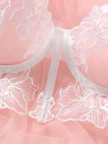 SHEIN Esselle 2件組女款裸色性感內衣套裝 - 白色 - 查看 7
