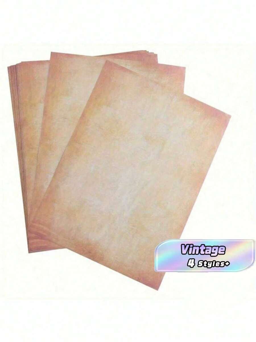 Vintage Parchment Paper - Antique Style Stationery For Inkjet & Laser Printers, Handwriting - Perfect For Invitations, Certificates - As shown in the picture - View 1