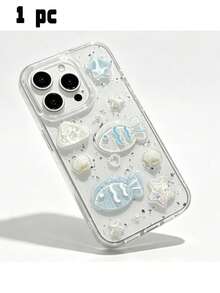 1. Casing Ponsel Transparan Kreatif Motif Kartun Kerang, Cocok untuk iPhone 17 Pro Max, Penutup Belakang Silikon Lembut - Clear - View 4