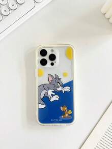 TOM & JERRY X SHEIN A Stylish, High-End Printed Pattern Protective Phone Case Design, Perfect For IPhone – A Cute, Fashionable, And Sophisticated Phone Case. - Multicolor - View 8