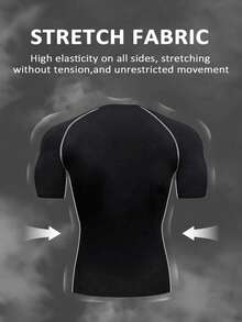 Gym Rark Men's Geometric Print Raglan Short Sleeve T-Shirt And Drawstring Waist Long Pants Sports Set - Black - View 2