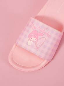 HELLO KITTY AND FRIENDS | SHEIN Ladies Slippers Girly Style, Cute Cartoon Slippers - Tender pink - View 3
