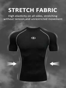Gym Rark Men's Geometric Print Raglan Short Sleeve T-Shirt And Drawstring Waist Long Pants Sports Set - Black - View 3