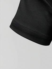 Acti Log Áo thun thể thao nam size lớn tay ngắn raglan in chữ - màu đen - Xem 3