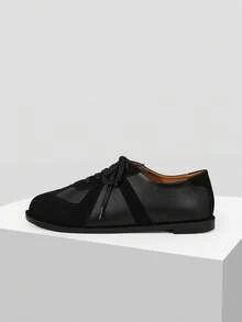 Mnmlis Women's Round Toe Flip-Flop Tabi Basic Flat Perfect For Work & Daily Black Shoes German Training Fall Shoes - Black - View 2