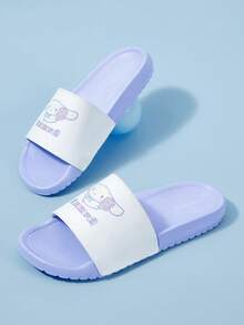 HELLO KITTY AND FRIENDS | SHEIN Ladies Slippers Girly Style, Cute Cartoon Slippers - azure - View 3