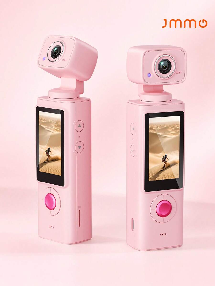 JMMO Kamera Gimbal Saku Genggam, Kamera Aksi Vlog Portabel dengan Stabilisasi, Kamera Perekam Video Mini untuk Vlogging Perjalanan - View 1