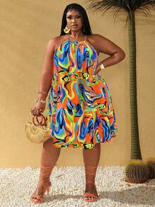Maweii Plus Size Dresses - Multicolor - View 6