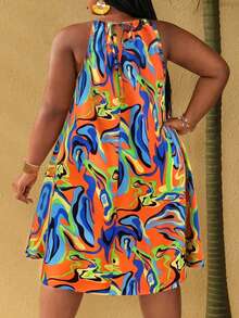 Maweii Plus Size Dresses - Multicolor - View 2