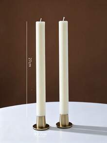 Cirelle 1 buah Lilin Taper Bergaris Aneka Warna, Lilin Makan Malam Tinggi Elegan Beralur untuk Pernikahan, Pesta, Ulang Tahun & Dekorasi Meja Rumah yang Estetis - Beraneka warna - View 3