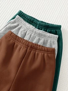 Cozy Pixies 嬰兒男童女童恐龍Logo針織柔軟圓領長袖套頭衛衣彈性腰長褲 3件套 - 彩色 - 查看 6