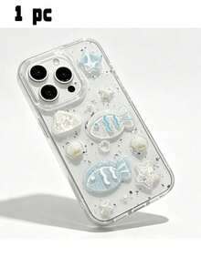 1. Casing Ponsel Transparan Kreatif Motif Kartun Kerang, Cocok untuk iPhone 17 Pro Max, Penutup Belakang Silikon Lembut - Clear - View 7