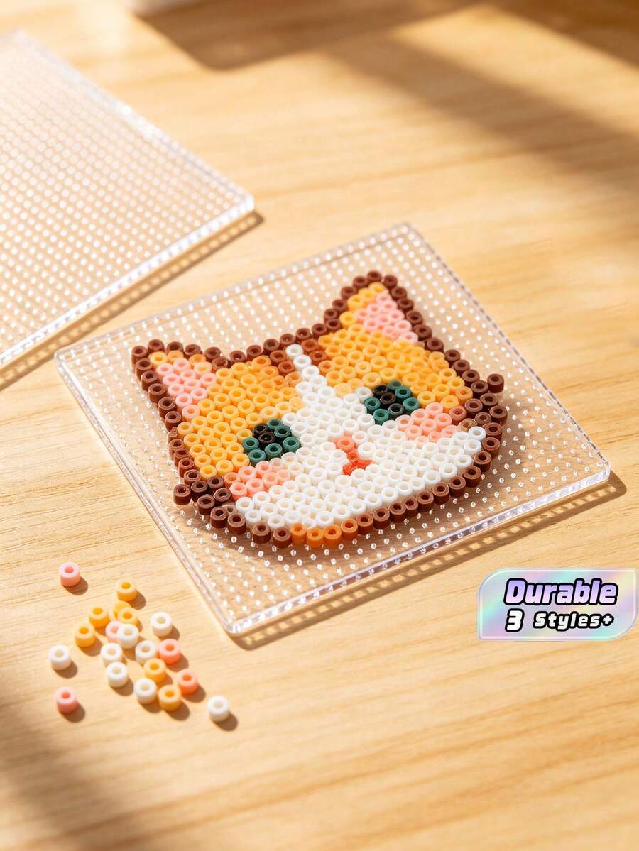 3D Fusion Bean Puzzle Toy Handmade DIY [Luxury Tool Kit Set] 24-72 Color Bean Puzzle Set - multicolor - View 1