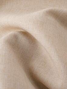 Calvornis Loose Men Solid Button Up Shirt - Apricot - View 6